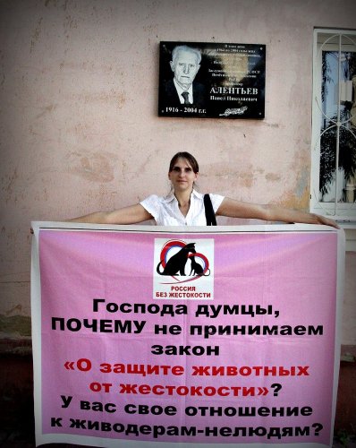 Зоозащитные пикеты в Майкопе