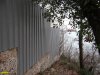 Криница. Забор вокруг участка, арендованного Цыбулиным, упирается в обрыв над Чёрным морем