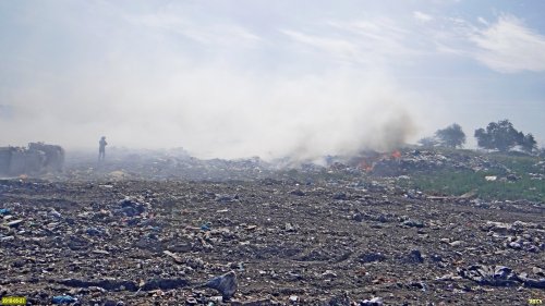 Пожар на Тбилисской свалке 
