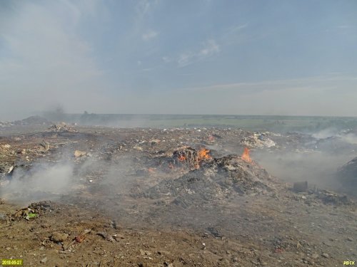 Пожар на Тбилисской свалке 