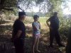 Люди в чёрном - сотрудники ЧОП, разгонявшие жителей