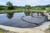 Комплекс ООО "Ртутная безопасность". Нижний отстойник сбора нефтесодержащих вод находится вблизи реки Зыбза
