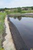 Комплекс ООО "Ртутная безопасность" на реке Зыбза. Следы нефти свидетельствуют, что нижний отстойник был заполнен до краев