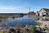 Энем. На территории заброшенной свалки образовались чёрные озера фильтрационных вод
