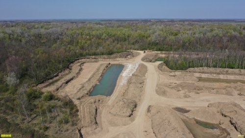 Еще один незаконно разработанный участок Северного месторождения ПГС - в квартале 9Б Бжедуховского участкового лесничествас