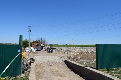 Въезд на Северскую районную свалку ТКО