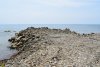 Незаконно отсыпанная в акватории Черного моря буна на пляже гостиницы "Grand Paradise" (Джубга)