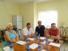 Валерий Облогин, его заместители и представители общественности во время встречи на полигоне в х. Копанском