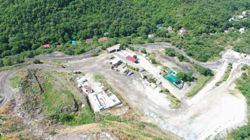 Промзона на подъезде к Новороссийской городской свалке в селе Глебовском