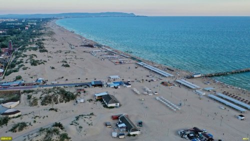 Участок Анапской пересыпи в районе причала "Витязево"