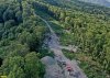 Верхняя площадка канатной дороги в Горячем Ключе - еще недавно эта территория была покрыта лесом