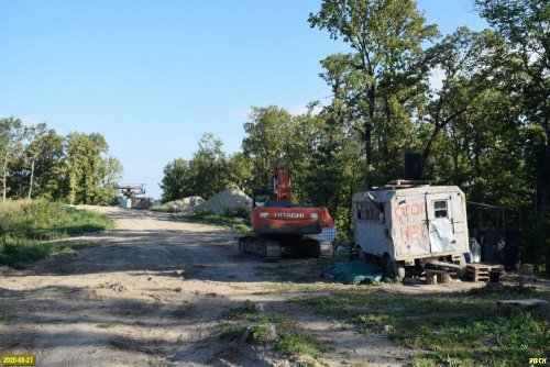 Верхняя площадка строительства канатной дороги в Горячем Ключе