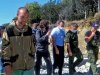 Координатор ЭВСК Андрей Рудомаха рассказывает Вениамину Кондратьеву о ситуации с пожаром на Утрише