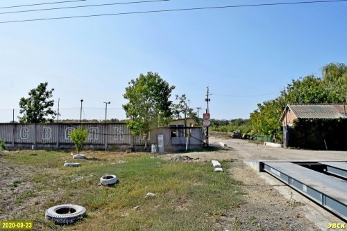 Въезд на территорию свалки