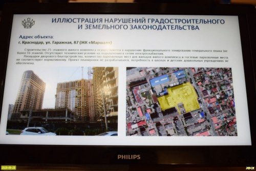 Один из проблемных объектов в Краснодаре - ЖК "Маршал" по адресу: улица Гаражная, 87