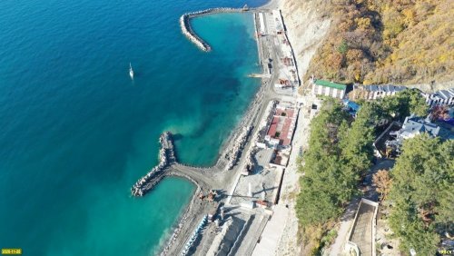 В рамках поселка "Русское море" строится марина