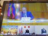 Глава Мостовского района Сергей Ласунов докладывает из студии в администрации муниципалитета