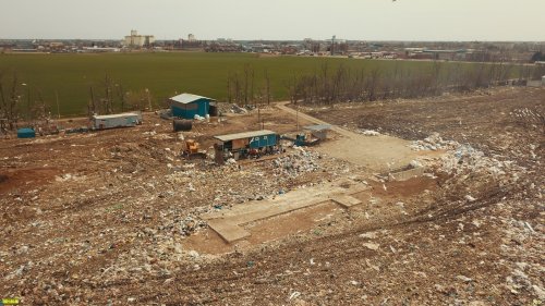 Сортировочная линия и другие объекты вспомогательной зоны Тимашевской районной свалки ТБО