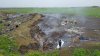 Незаконная славянская свалка активно загрязняет атомосферу токсичными продуктами горения