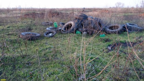 Свалка на месте бывшего Окололебединского леса