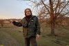 Координатор ЭВСК А.Рудомаха возле перспективной зелёной зоны в хуторе Ленинский (дополнительной)