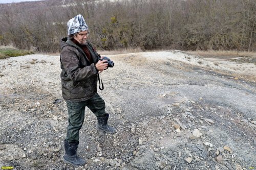 Координатор ЭВСК А.Рудомаха на обследовании перспективной ООПТ Семигорский вулкан
