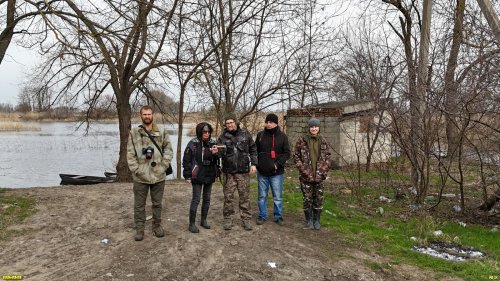 Активисты ЭВСК и д.б.н., профессор КубГу С.Литвинская на обследовании озеленённых территорий в МО Динской район (03.03.2024)