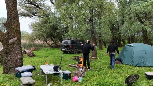 Утро после ночёвки в полевом лагере на территории перспективной ООПТ Екатеринославский берег Кубани