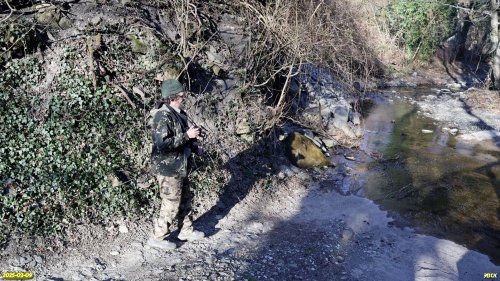 Координатор ЭВСК А.Рудомаха на обследовании перспективной ООПТ Горский лес