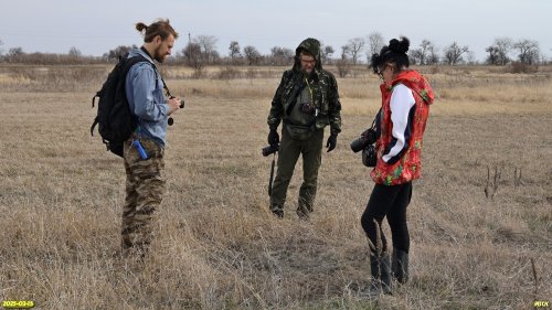 Участники выезда на обследовании перспективной ООПТ Воронцовская степь