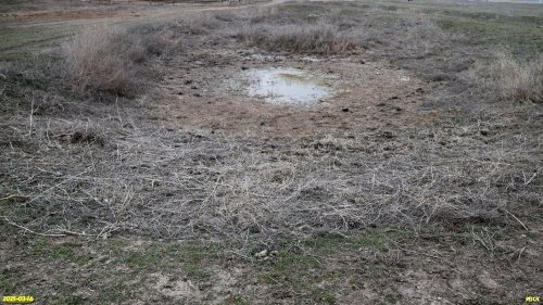 Заполненный водой солончак в перспективной ООПТ Камышеватские солончаки