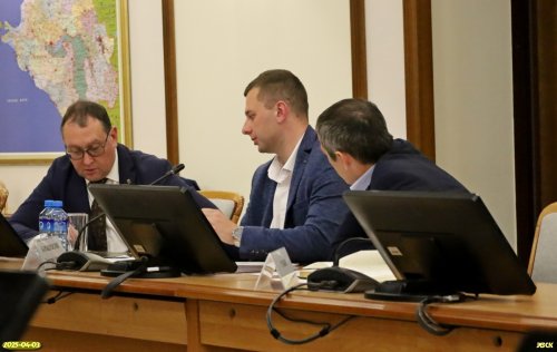 Представители администрации Успенского района: глава МО Бахилин Г.К., Барышевский  Д.А., Срабян Р.С.