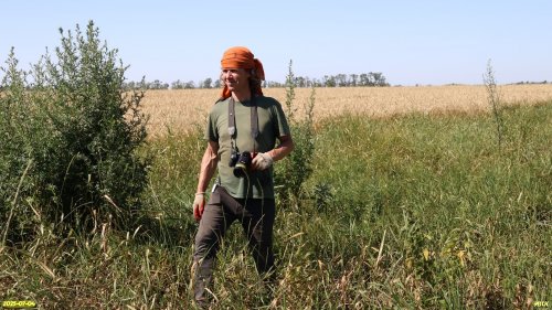 Волонтёр П.Суганеев на обследовании перспективной ООПТ Гетманов мыс