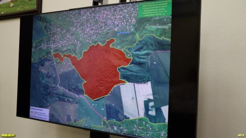 Схема предварительных границ одной из рассматриваемых на совещании ООПТ местного значения "Спокойненские взгорья"