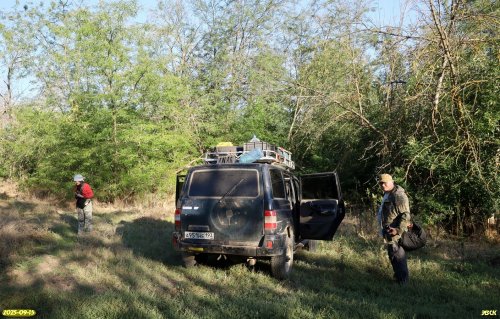 А.Рудомаха и Д.Петраускас на обследовании перспективной ООПТ Тополёкский лес