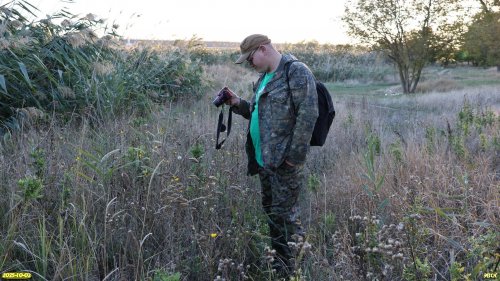Д.Петраускас на обследовании перспективной ООПТ Зеленолугский берег Сосыки