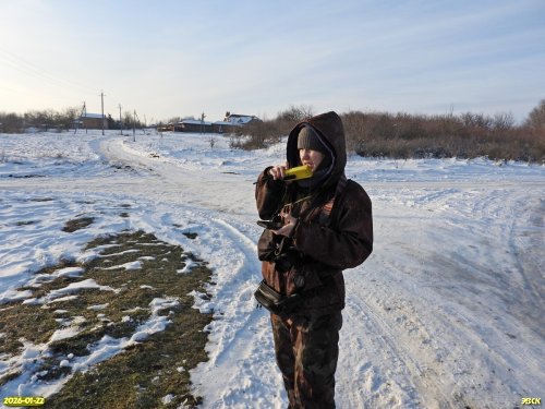 А.Рудомаха на обследовании перспективной ООПТ Бейсугский берег реки  Бейсужёк