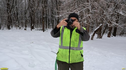 Г.Учкуров на обследовании перспективной ООПТ Новорождественский лес