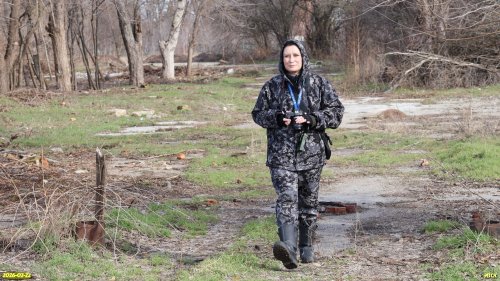 И.Валеева на обследовании перспективной ООПТ Учхозовский лесопарк