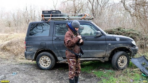 А.Рудомаха перед обследованием перспективной ООПТ Нижнехомутовский Кут 