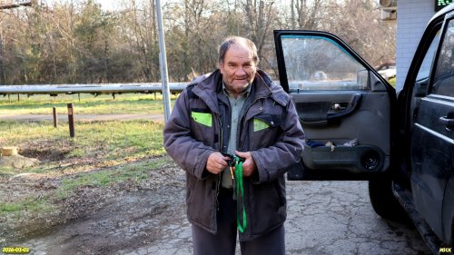 Водитель Г.Учкуров в перспективной ООПТ Парк на улице Профессора Малигонова