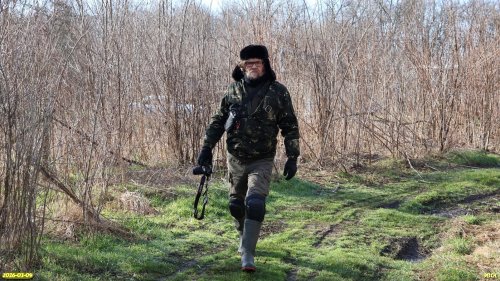 Координатор ЭВСК А.Рудомаха на обследовании перспективной ООПТ Второпонурская роща