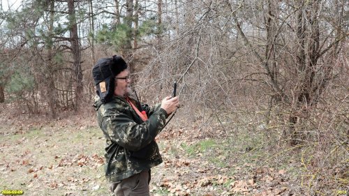 Координатор ЭВСК А.Рудомаха на обследовании перспективной ООПТ Восточно-Новотитаровский курган