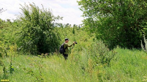 С.Симонов на обследовании перспективной ООПТ Советская балка 