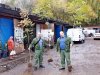 Братья Мильченко с саженцами для посадки