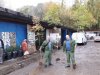 Братья Мильченко с саженцами для посадки